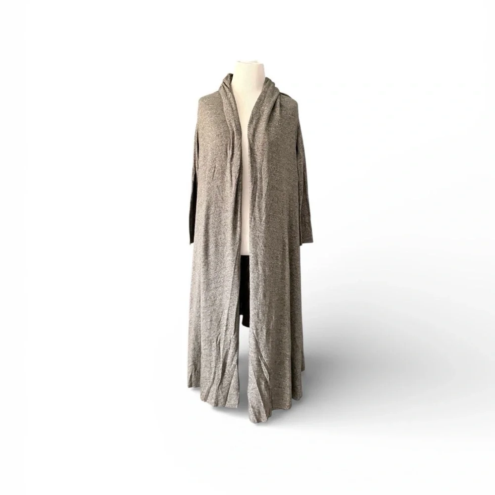 Free People Grey Duster Open Front Long Cardigan Size XS/S New NWOT